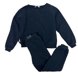 H&M Kids Black Jogger Loungewear Set